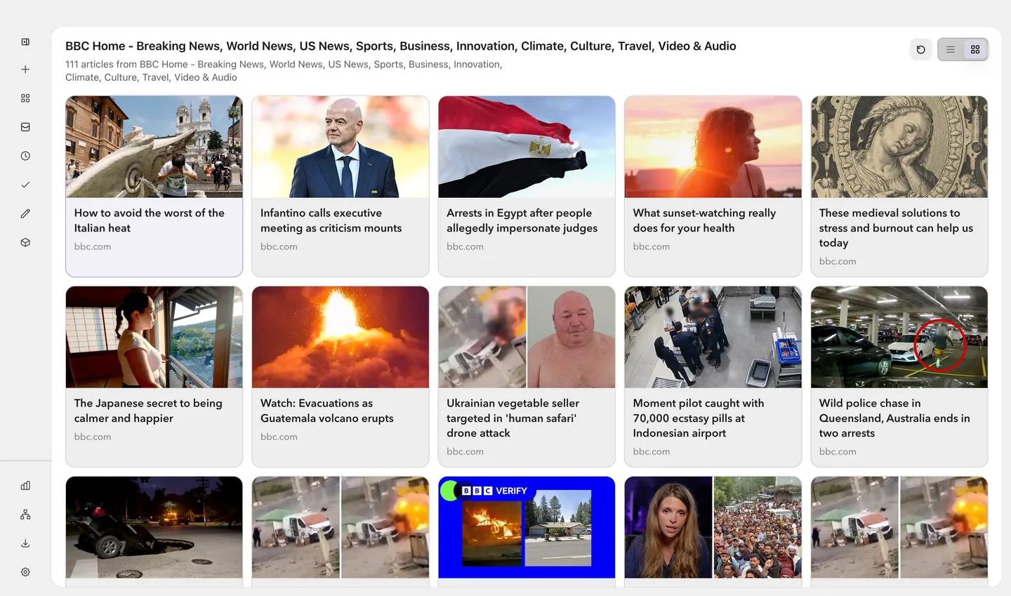 Placeholder: the news-site index is not photographed yet.
